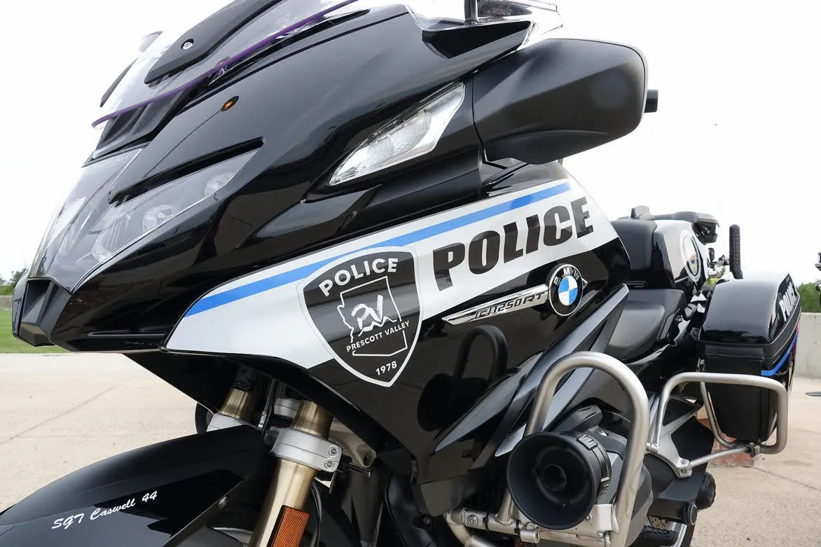 Prescott Valley Police motorcycle.